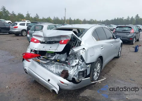 2014 Infiniti Q50 Premium from USA, damaged, VIN JN1BV7ARXEM687992